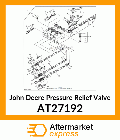 VALVE,RELIEF ASSEMBLY AT27192