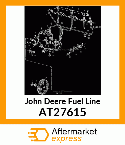 LINE,FUEL INJECTION PUMP LEAK AT27615