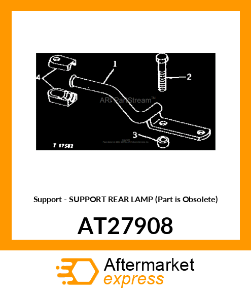 Support - SUPPORT REAR LAMP (Part is Obsolete) AT27908