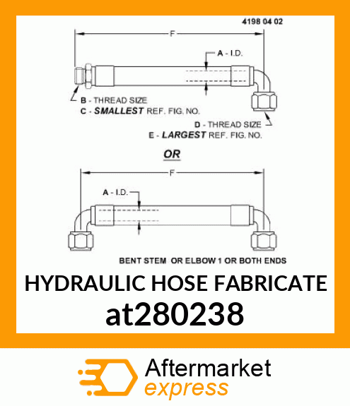 HYDRAULIC HOSE at280238