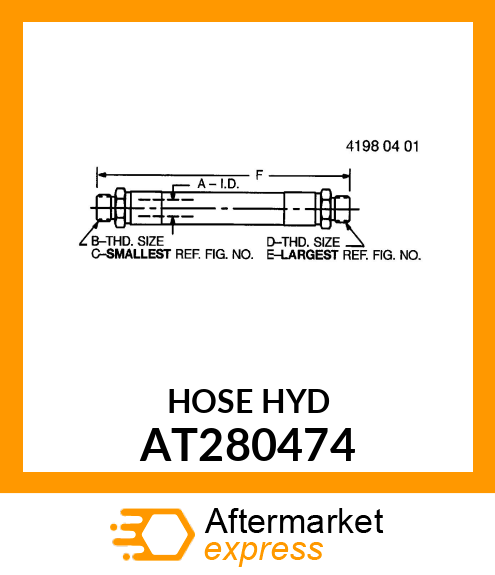 HOSE HYD AT280474
