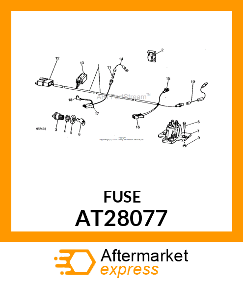 FUSE, 10 AMP AT28077