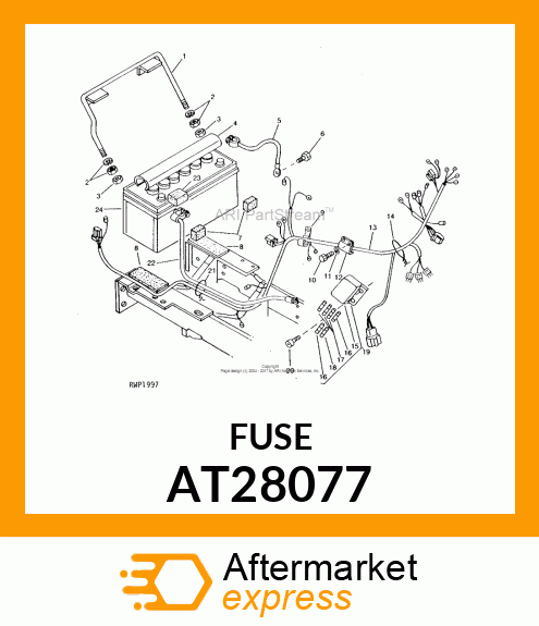 FUSE, 10 AMP AT28077