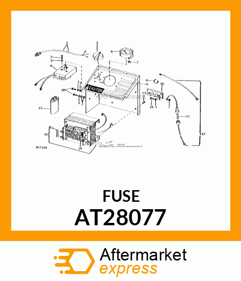 FUSE, 10 AMP AT28077