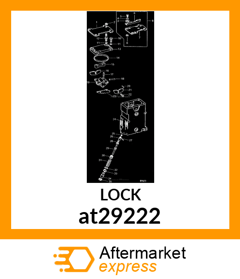 LOCK, LEVER, SEL CNTRL VALVE(FIELD) at29222