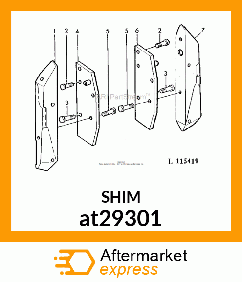 SHIM,SWAY CONTROL BLOCK at29301