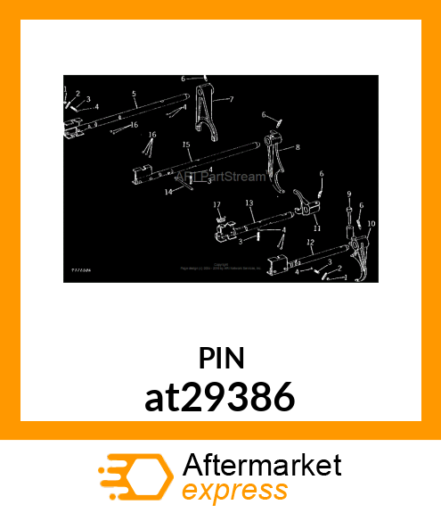 SHAFT,HIGH RANGE SHIFTER W/GUIDE at29386