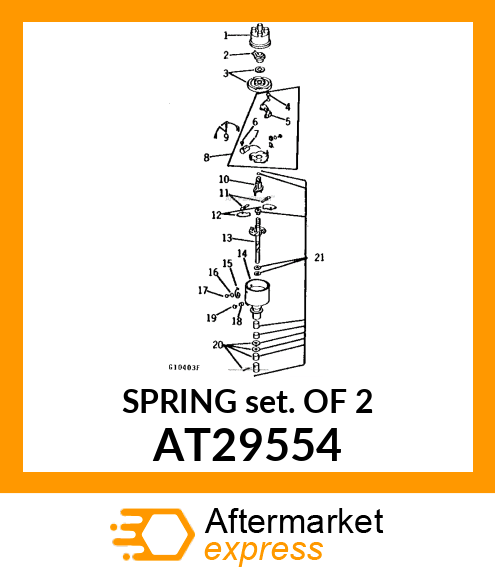 Spring - SPRINGS,GOVERNOR WEIGHT AT29554