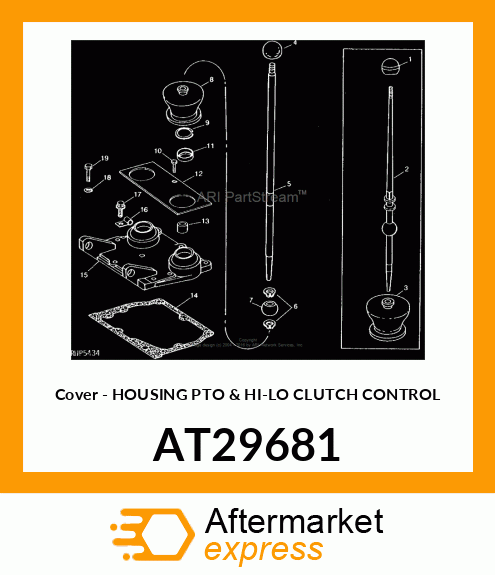 Cover - HOUSING PTO & HI-LO CLUTCH CONTROL AT29681