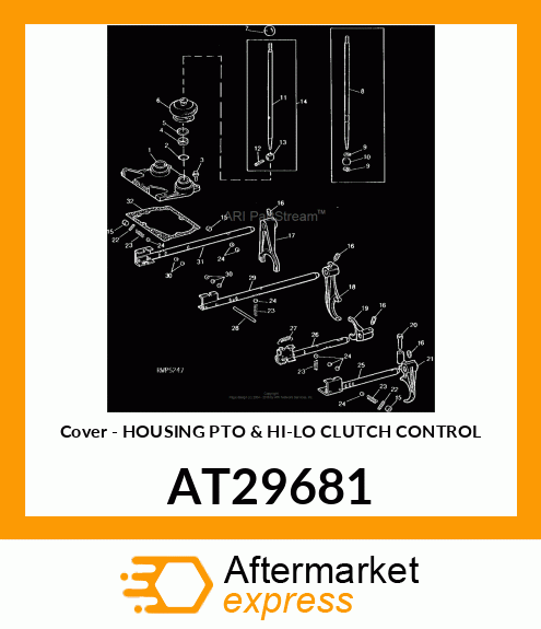 Cover - HOUSING PTO & HI-LO CLUTCH CONTROL AT29681