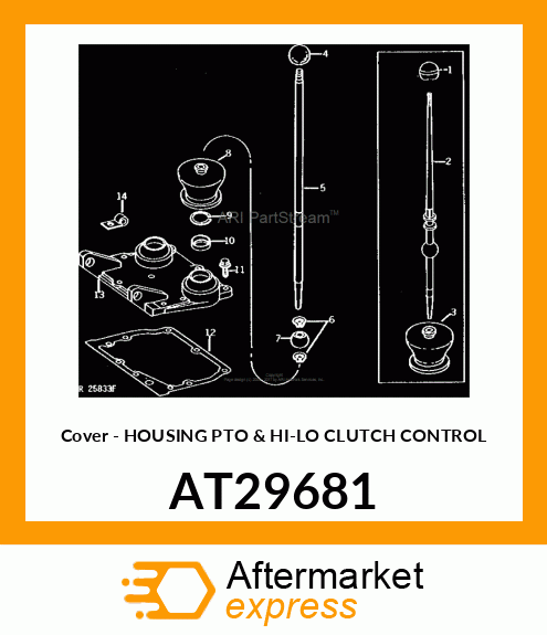 Cover - HOUSING PTO & HI-LO CLUTCH CONTROL AT29681