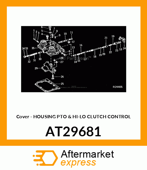 Cover - HOUSING PTO & HI-LO CLUTCH CONTROL AT29681