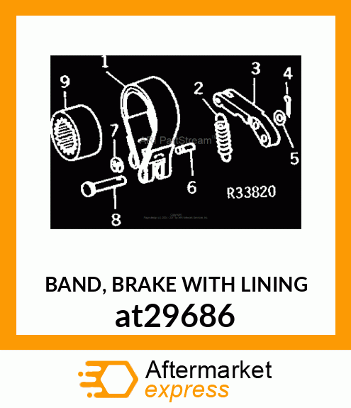 BAND, BRAKE WITH LINING at29686