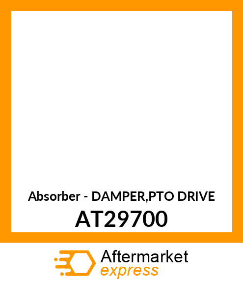 Absorber - DAMPER,PTO DRIVE AT29700