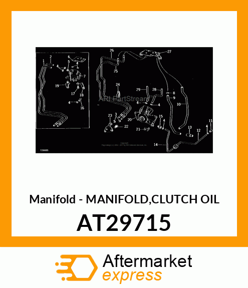 Manifold - MANIFOLD,CLUTCH OIL AT29715