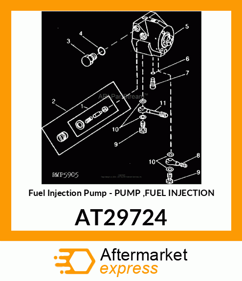 Fuel Injection Pump - PUMP ,FUEL INJECTION AT29724