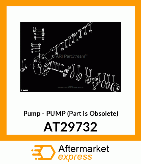 Pump - PUMP (Part is Obsolete) AT29732