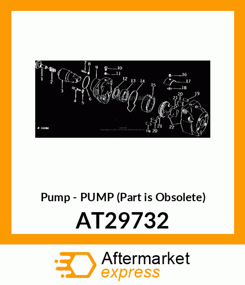 Pump - PUMP (Part is Obsolete) AT29732