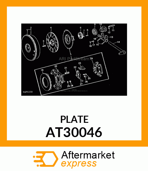 Plate - PLATE,CLUTCH PRESSURE AT30046