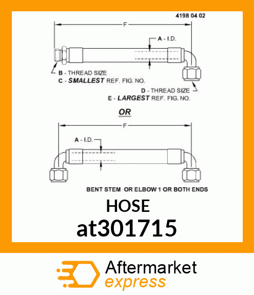 HOSE, HYDRAULIC at301715