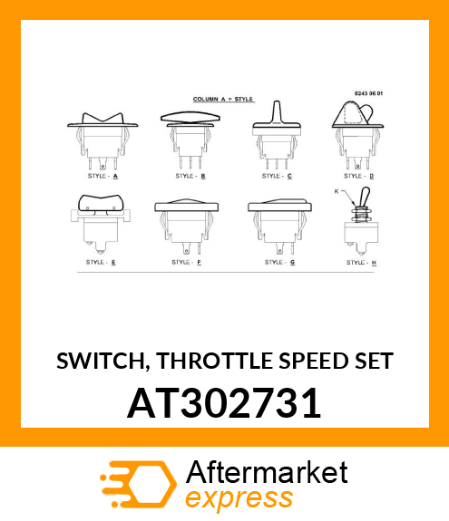 SWITCH, THROTTLE SPEED SET AT302731
