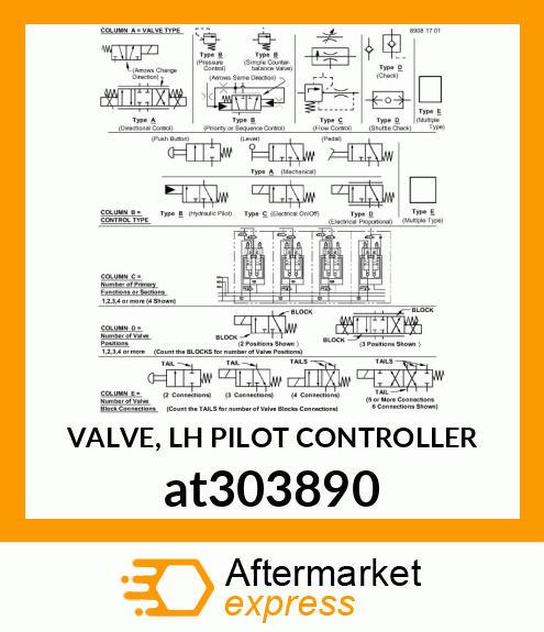 VALVE, LH PILOT CONTROLLER at303890