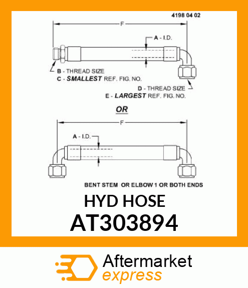 HOSE, HYDRAULIC AT303894