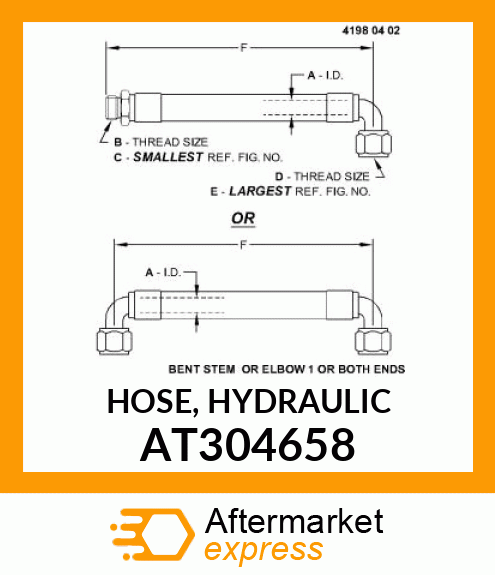 HOSE, HYDRAULIC AT304658