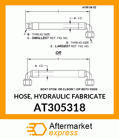 HOSE, HYDRAULIC AT305318