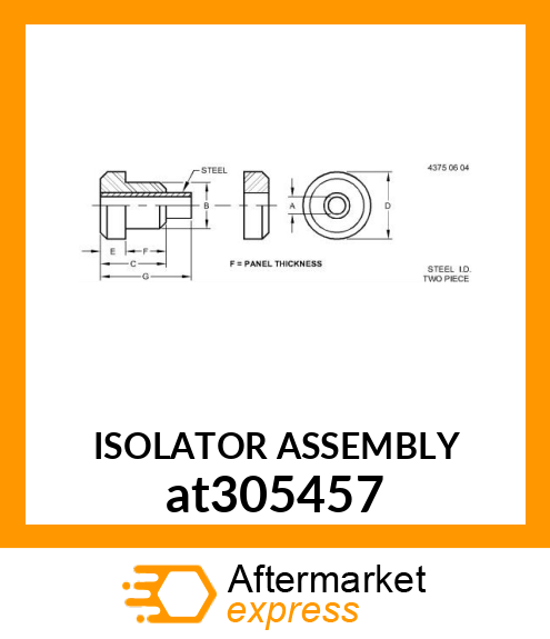 ISOLATOR ASSEMBLY at305457