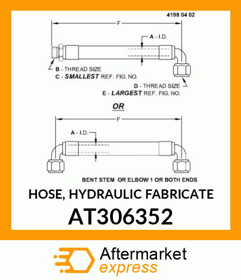 HOSE, HYDRAULIC AT306352