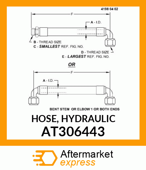 HOSE, HYDRAULIC AT306443