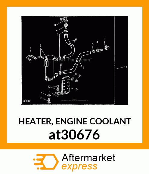 HEATER, ENGINE COOLANT at30676