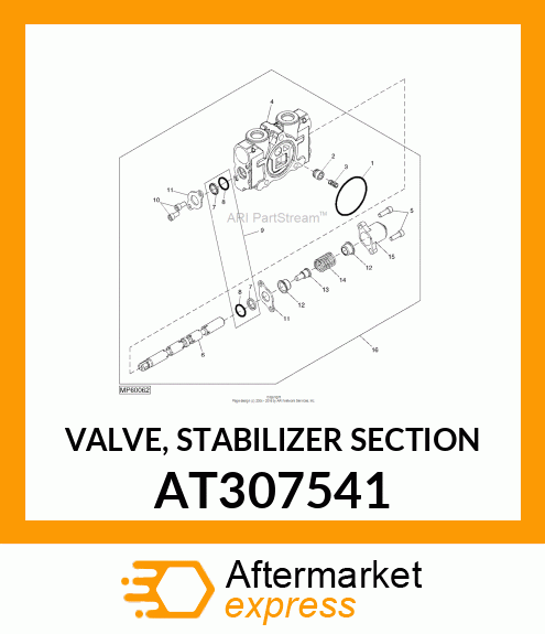 VALVE, STABILIZER SECTION AT307541