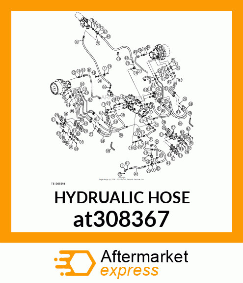 HYDRUALIC HOSE at308367