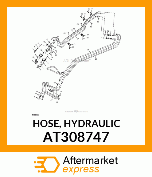 HOSE, HYDRAULIC AT308747