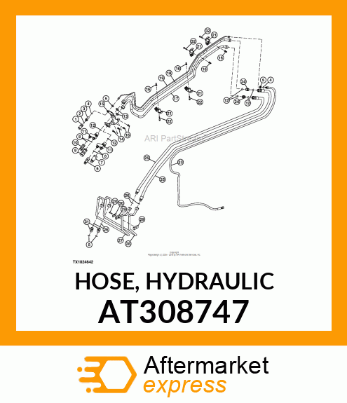 HOSE, HYDRAULIC AT308747