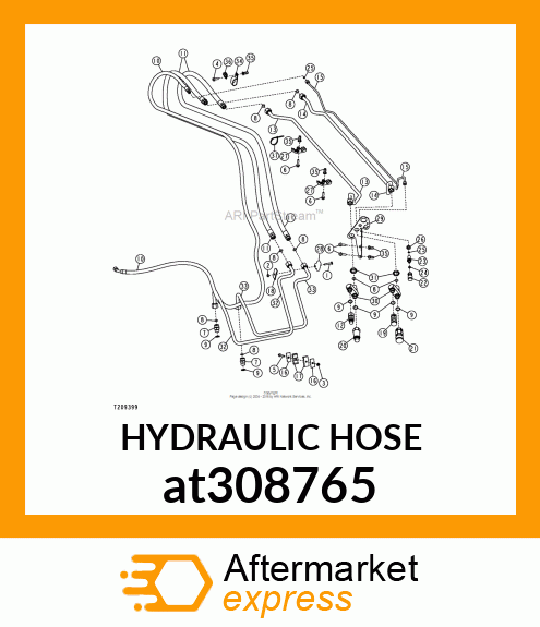 HYDRAULIC HOSE at308765