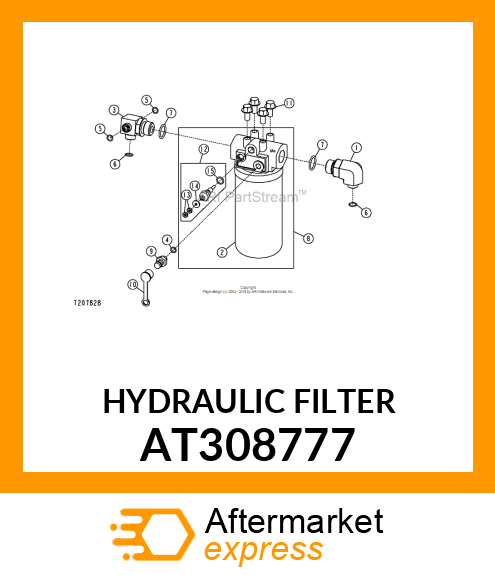 HYDRAULIC FILTER AT308777