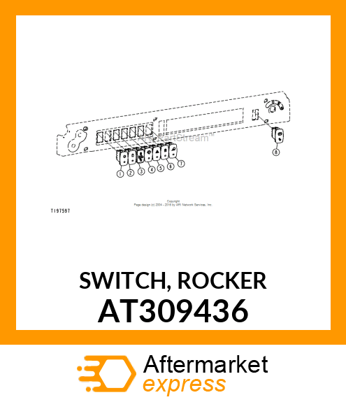 SWITCH, ROCKER AT309436