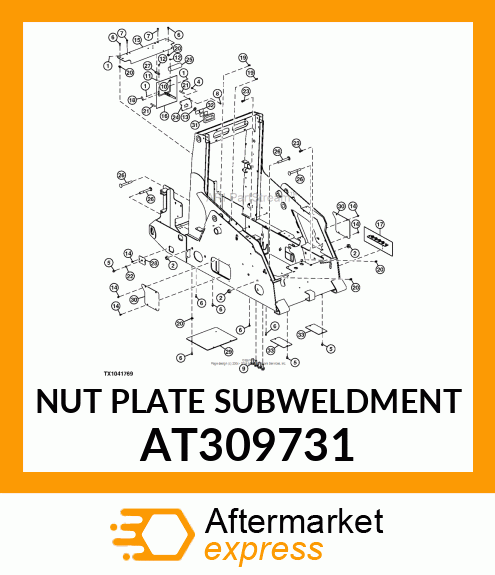 NUT PLATE SUBWELDMENT AT309731