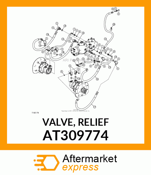 VALVE, RELIEF AT309774