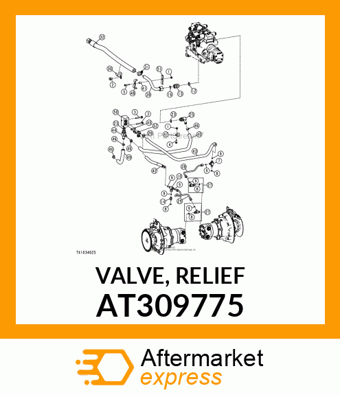 VALVE, RELIEF AT309775