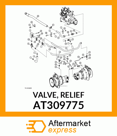 VALVE, RELIEF AT309775