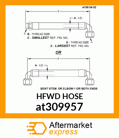 HFWD HOSE at309957