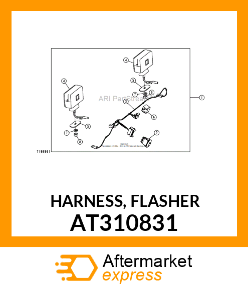 HARNESS, FLASHER AT310831