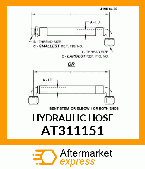 HYDRAULIC HOSE AT311151