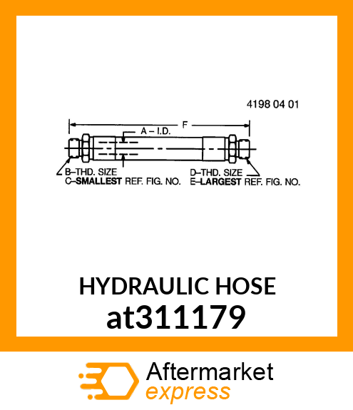 HYDRAULIC HOSE at311179