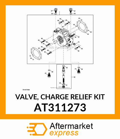 VALVE, CHARGE RELIEF KIT AT311273