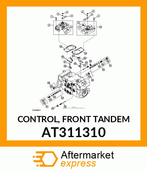 CONTROL, FRONT TANDEM AT311310